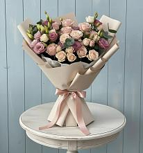 Букет цветов из:  Розы и Лизиантусы в Электроуглях