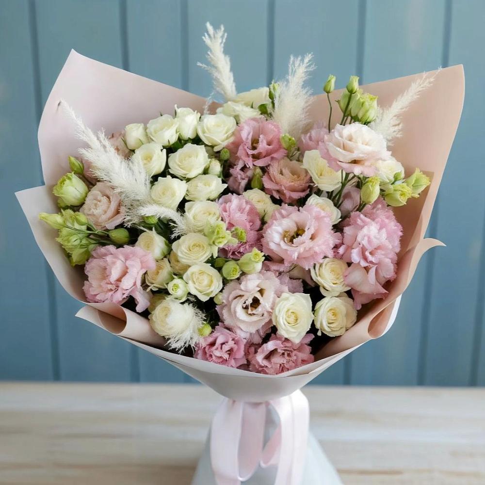 Букет цветов из: Альстромерии и Розы в Электроуглях