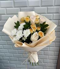 Букет цветов из:  Розы и Хризантемы в Электроуглях