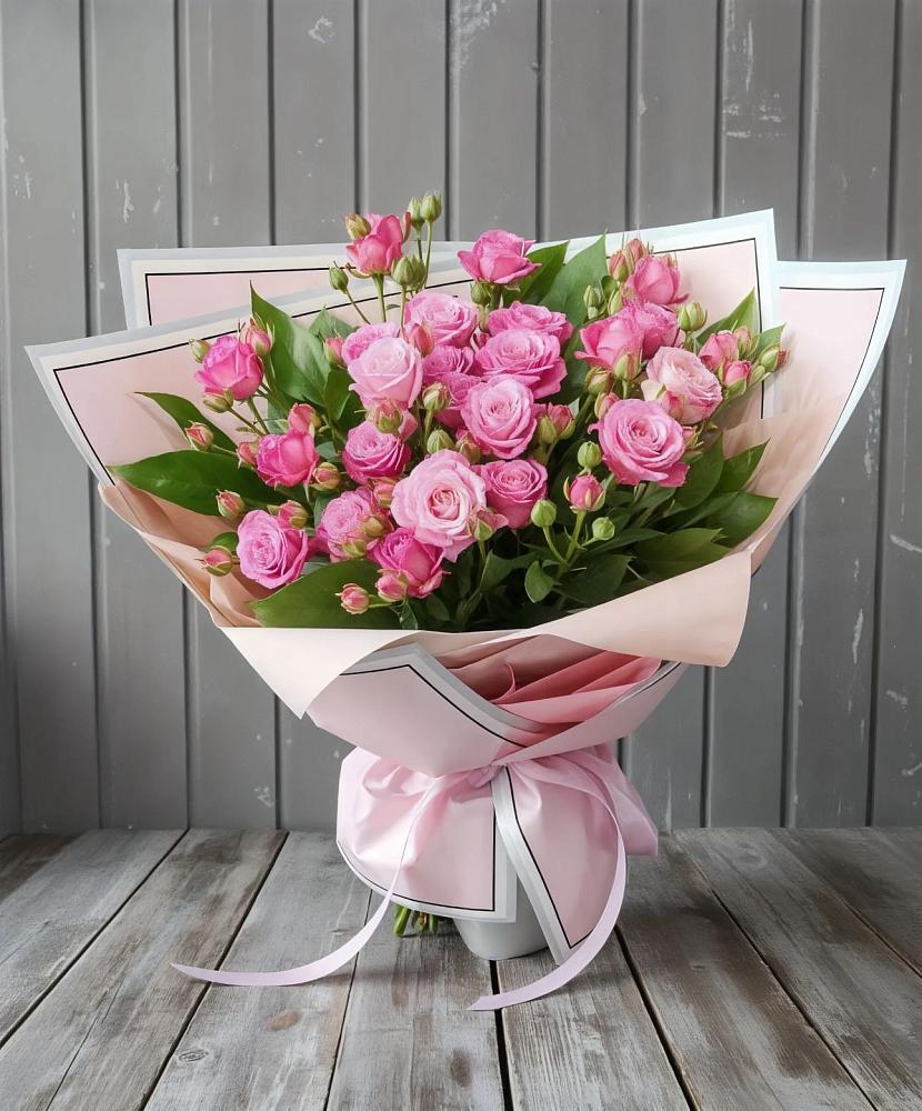 Букет Розовый кустик в Электроуглях