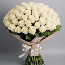 Букет 101 беля роза Белоснежка в Электроуглях