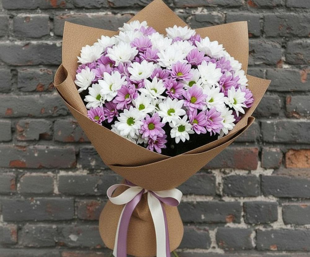 Букет цветов из: Хризантемы в Электроуглях