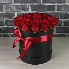 Цветочная композиция из Розы в шляпной коробке в Электроуглях