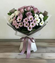Букет цветов из:  Хризантемы и Розы в Электроуглях