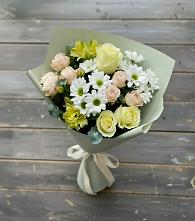 Букет цветов из:  Альстромерии, Розы и Хризантемы #REPLACE_PRED# Электроуглях