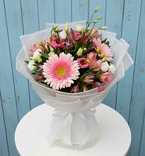 Букет цветов из:  Герберы, Альстромерии и Лизиантусы #REPLACE_PRED# Электроуглях