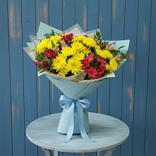 Букет цветов из:  Альстромерии и Хризантемы в Электроуглях