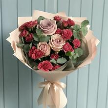 Букет цветов из:  Гвоздики и Розы #REPLACE_PRED# Электроуглях