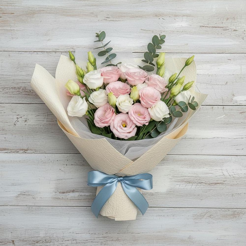 Букет цветов из: Лизиантусы в Электроуглях